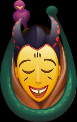 Zaouli Mask Emoji